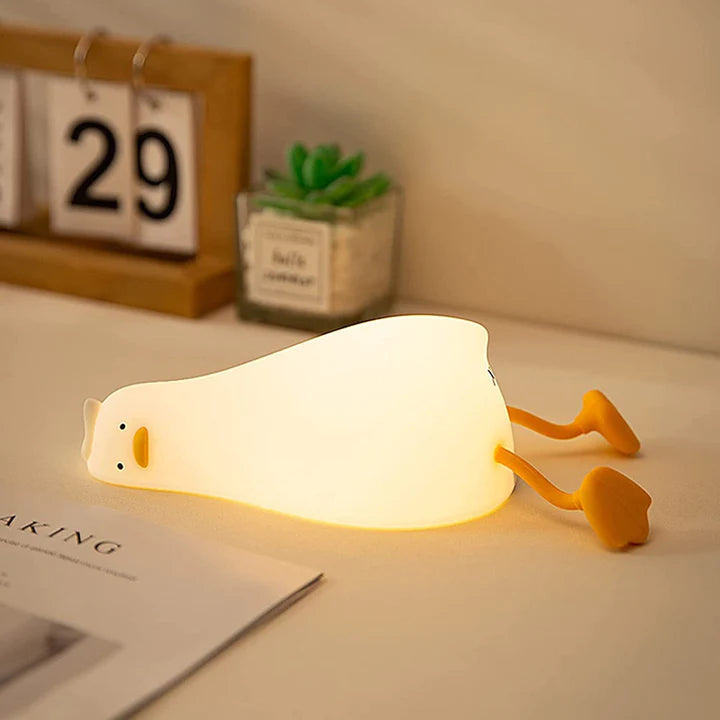 Cute Duck Creative Lamps 3 Brightness Dimmable Desk Light for Bedroom Decoration