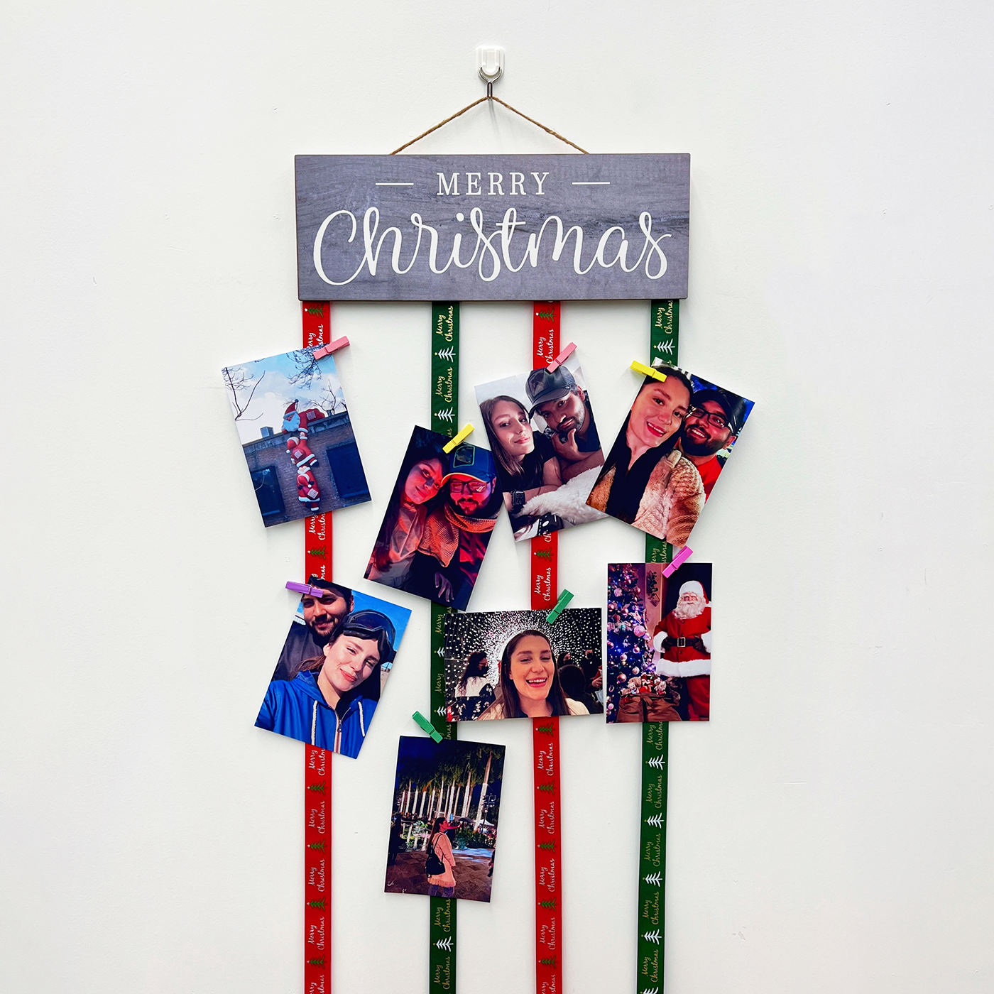 Merry Christmas Card Holder - Christmas Card Display - Christmas Cards