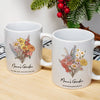 Birth Flower Family Bouquet Custom mug