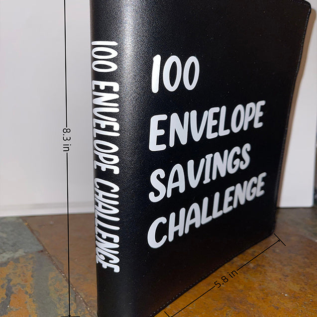 100 Envelope Challenge Leather Binder-Easy And fun Way To Save $5,050🔥