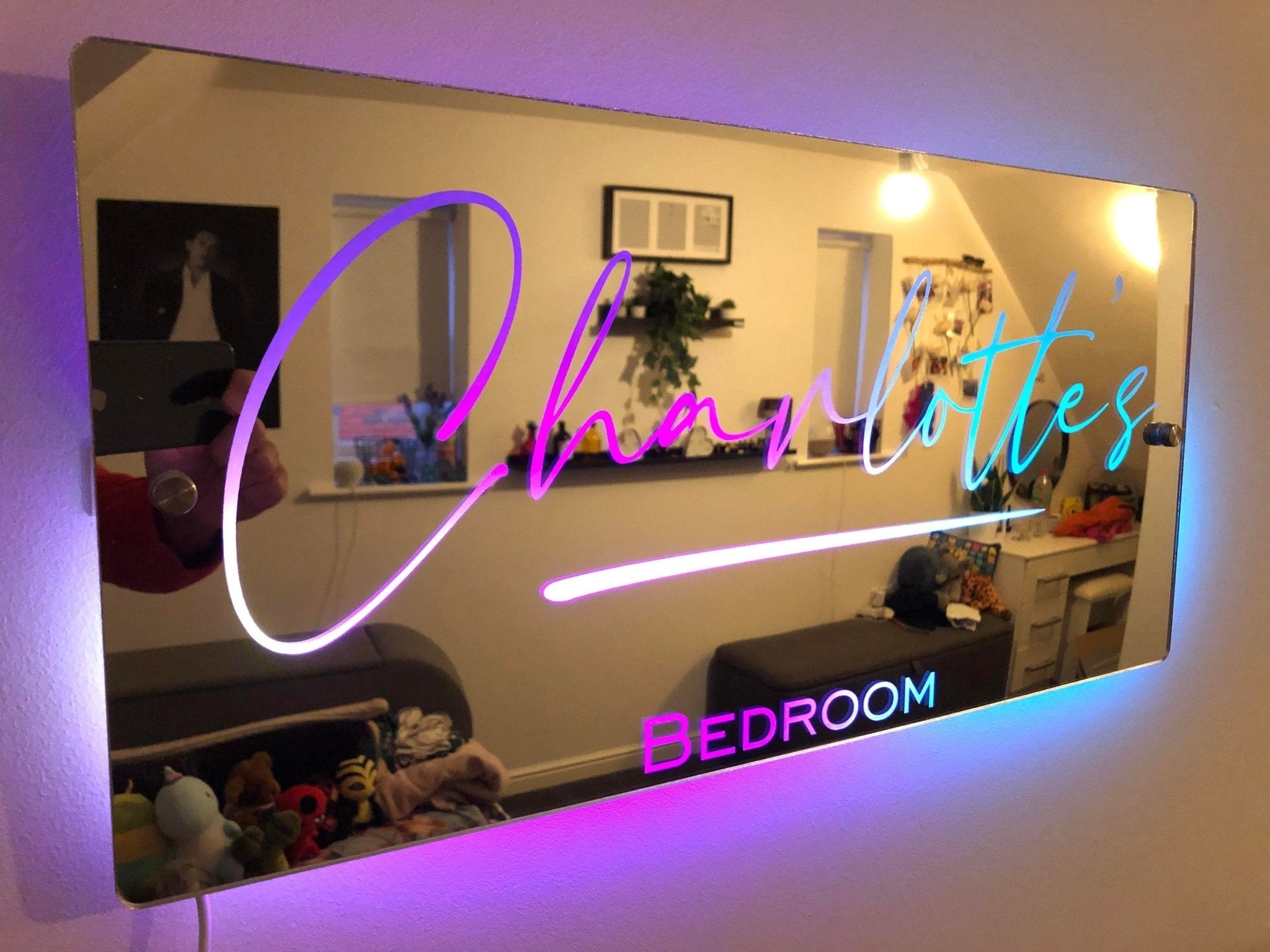 🔥Hot Sale🔥Custom Name Mirror - Light Up Mirror(Buy 2 Get Free Shipping)