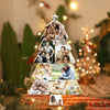 Custom Christmas Tree Shape Photo Collage Lamp with Photos