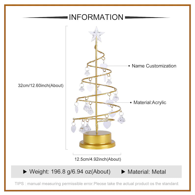 Customized Christmas Tree Branch Lamp