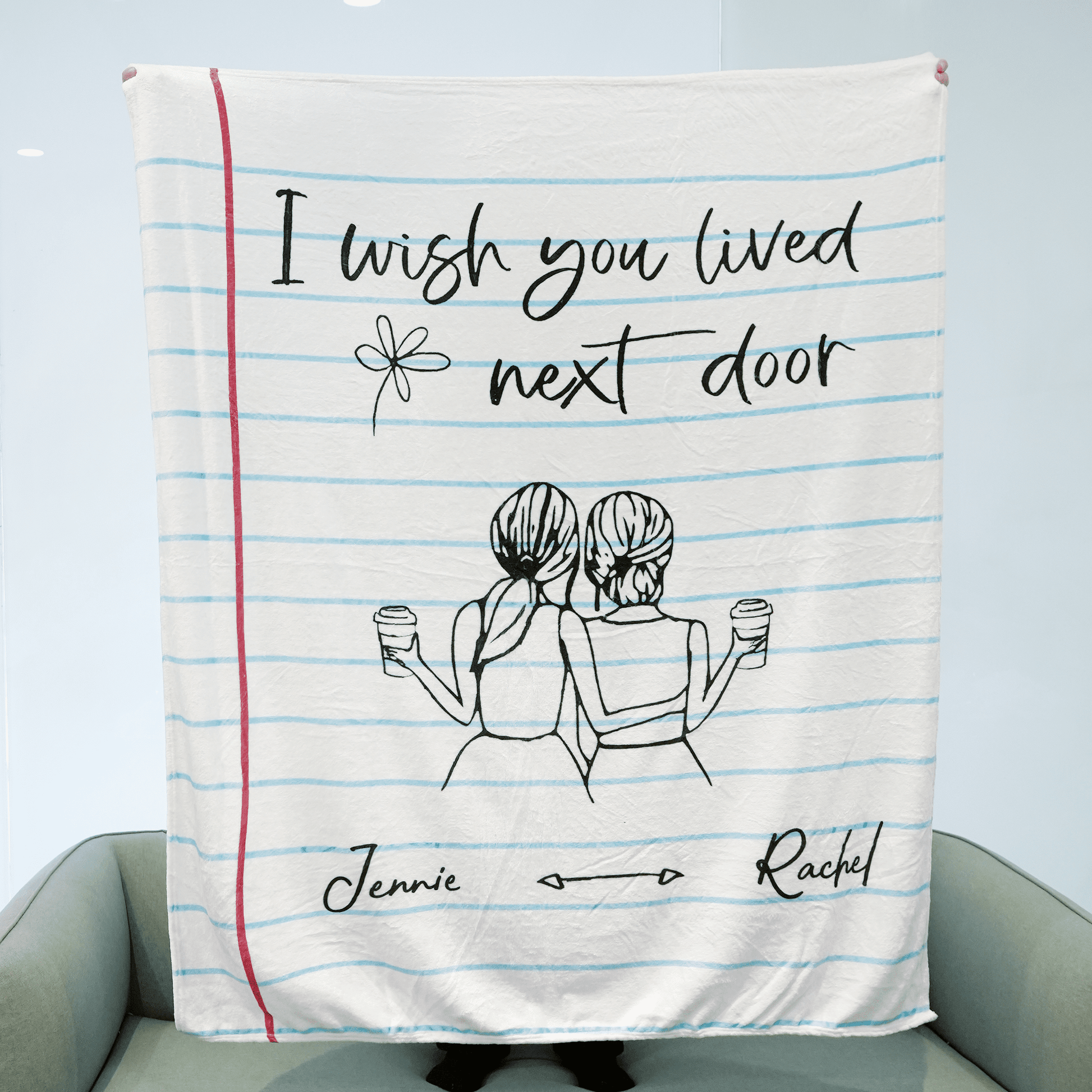 Love Letter Friendship Personalized Blanket