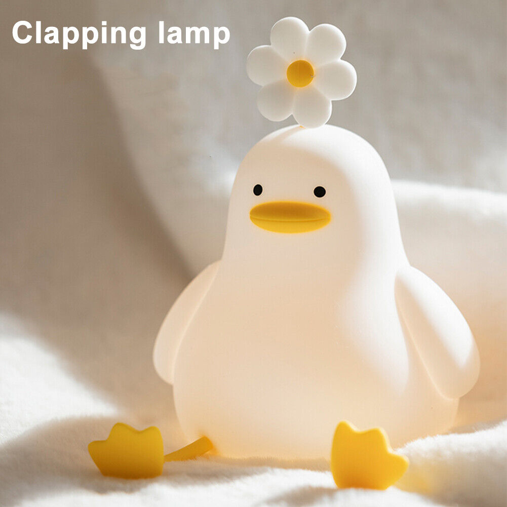 Cute Duck Creative Lamps 3 Brightness Dimmable Desk Light for Bedroom Decoration