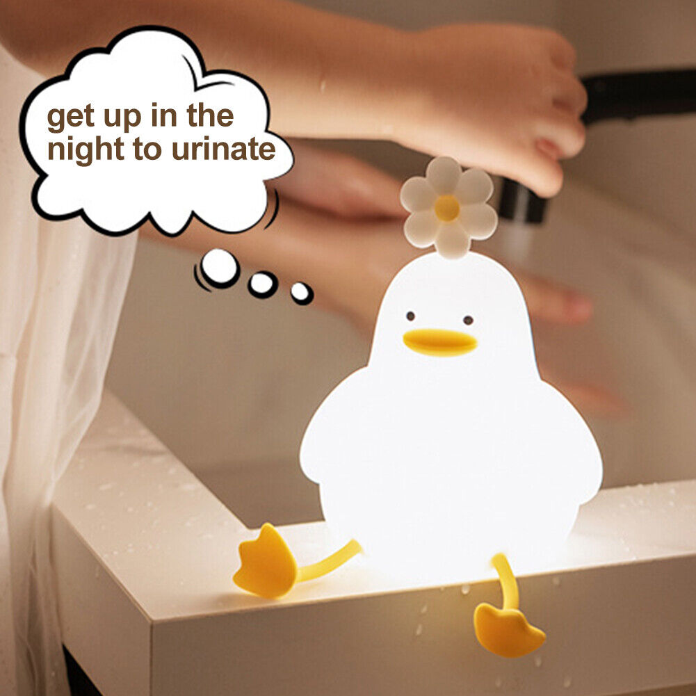 Cute Duck Creative Lamps 3 Brightness Dimmable Desk Light for Bedroom Decoration