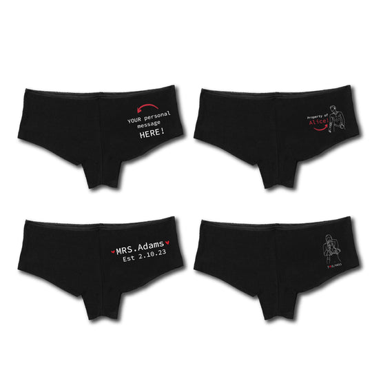 Personalized Embroidered Couples Underwear