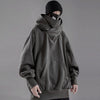 Ninja Double Neckline Cotton Hip Hop Hoodie