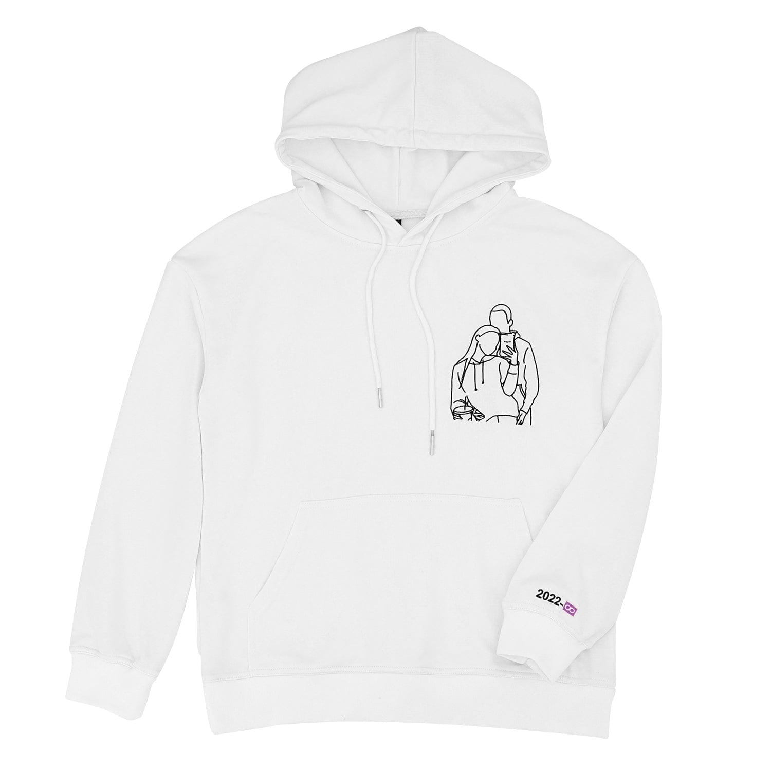 ❤️Custom Embroidered Line Drawing Hoodie(buy 2 free shipping❤️)