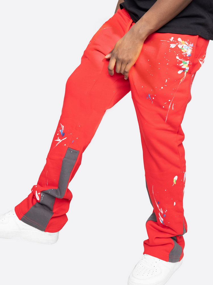 Paint Splatter Flare Sweatpants