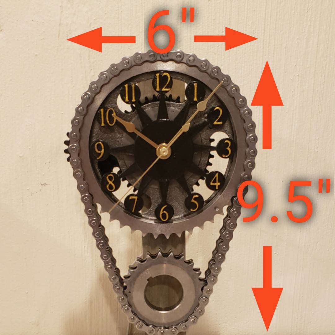 Motorized Rotating Gear Clock