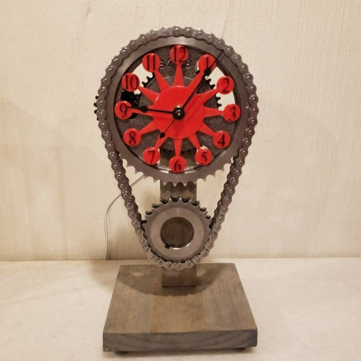 Motorized Rotating Gear Clock