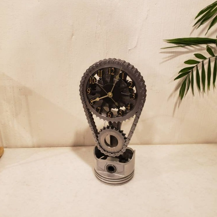 Motorized Rotating Gear Clock