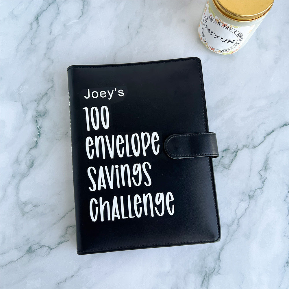 Custom 100 Envelope Challenge Binder-Easy And fun Way To Save $5,050