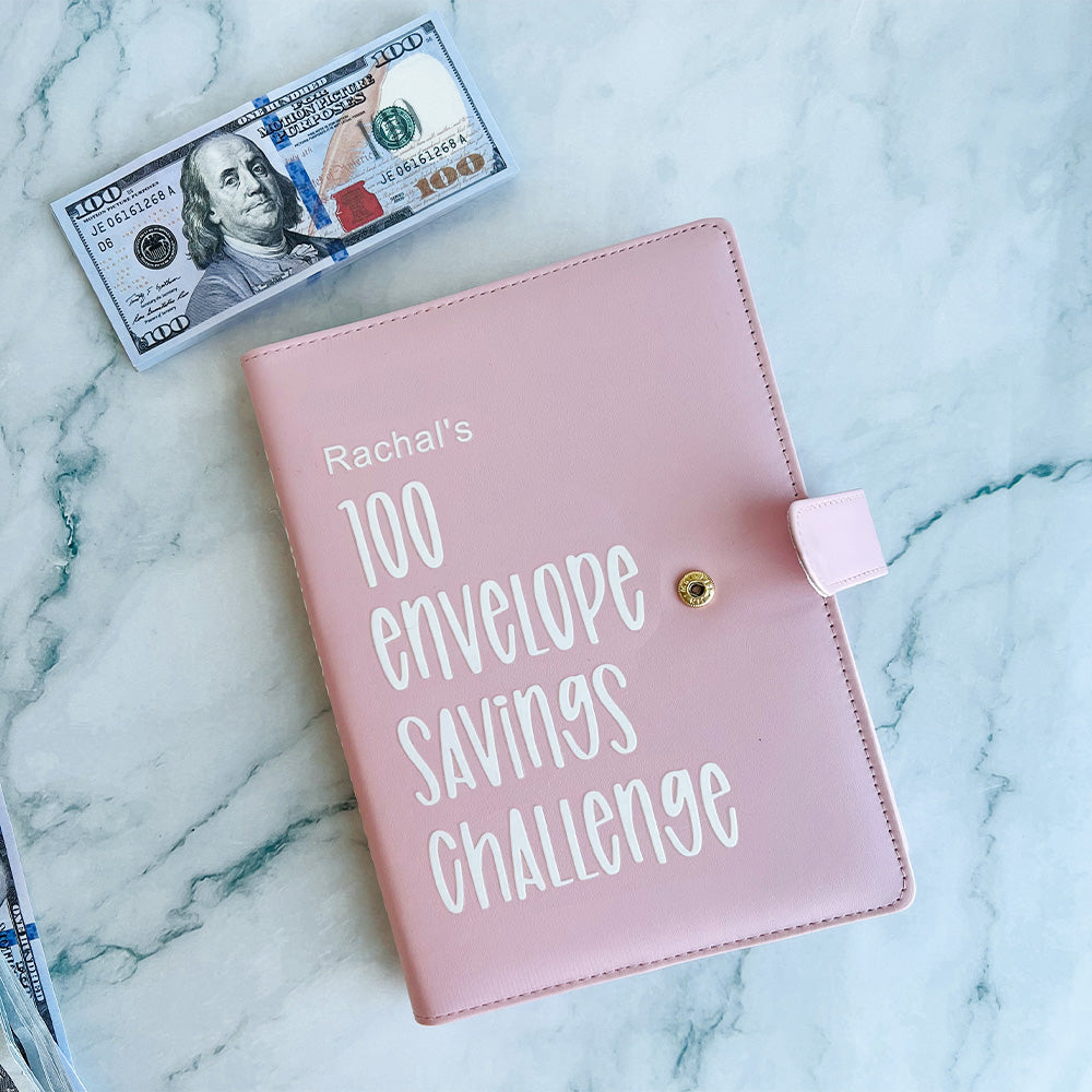 Custom 100 Envelope Challenge Binder-Easy And fun Way To Save $5,050