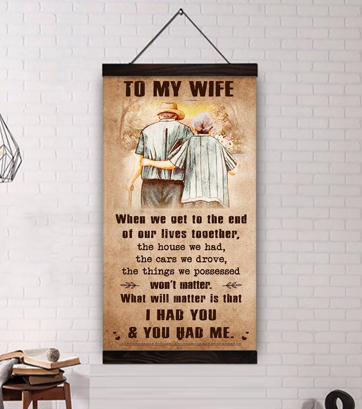 🎁TO MY WIFE-I HAD YOU AND YOU HAD ME-CANVAS POSTER(Buy 2 Get Free Shipping)