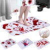 Enjoy Halloween Bloody Bathroom Colour Changing Floor Mat - Turns Red in Water