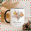 Birth Flower Family Bouquet Custom mug