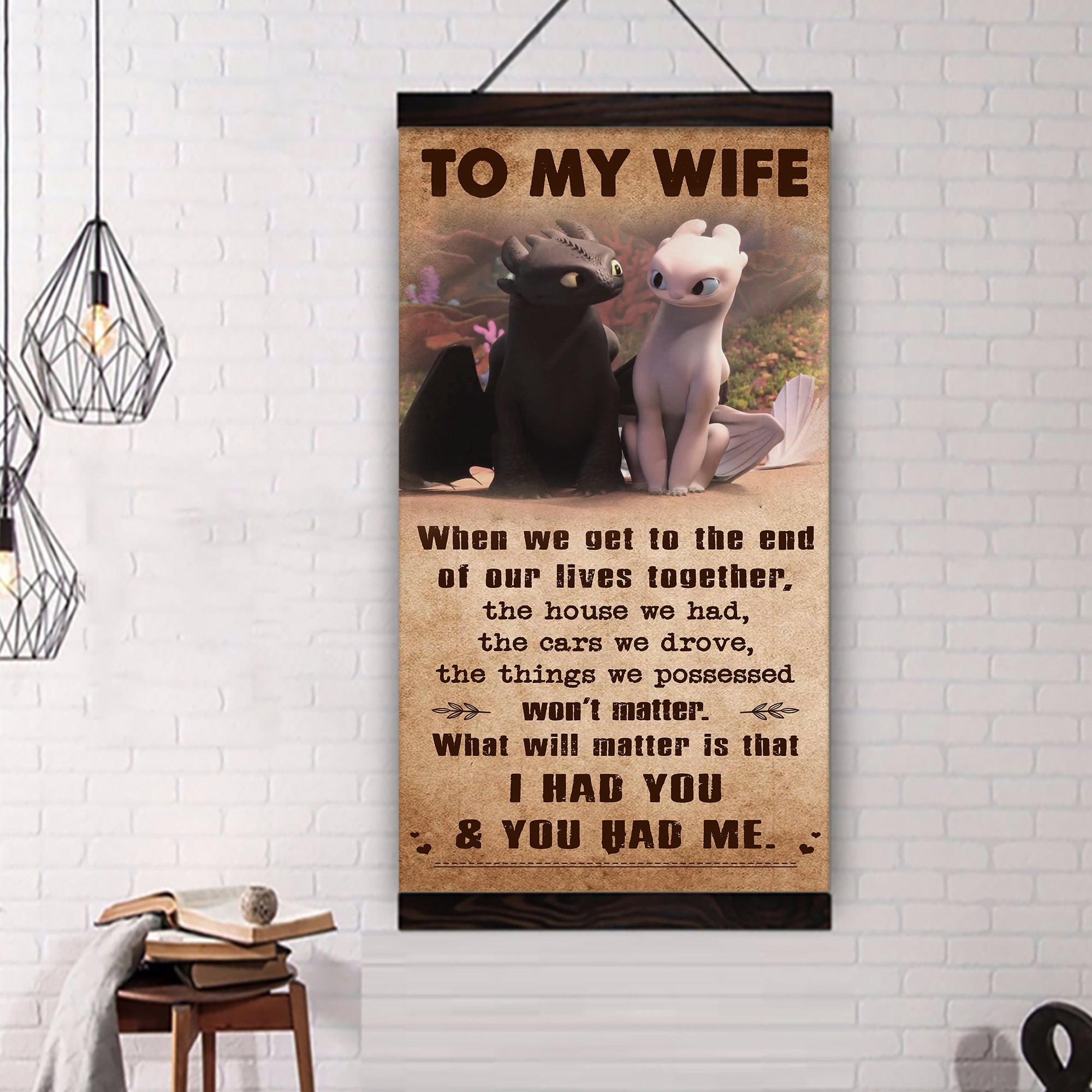 🎁TO MY WIFE-I HAD YOU AND YOU HAD ME-CANVAS POSTER(Buy 2 Get Free Shipping)