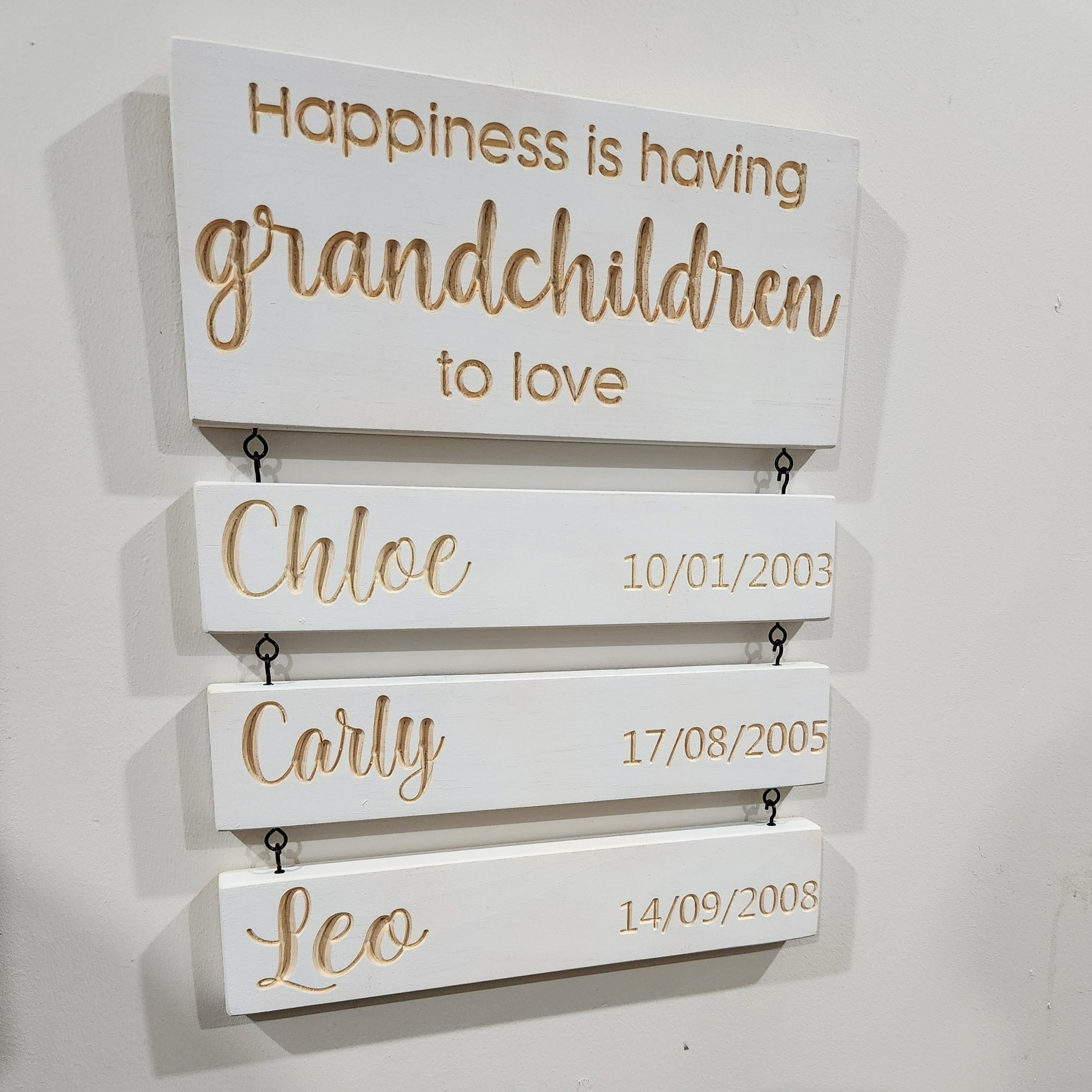 Grandkids Hanging Decor Sign