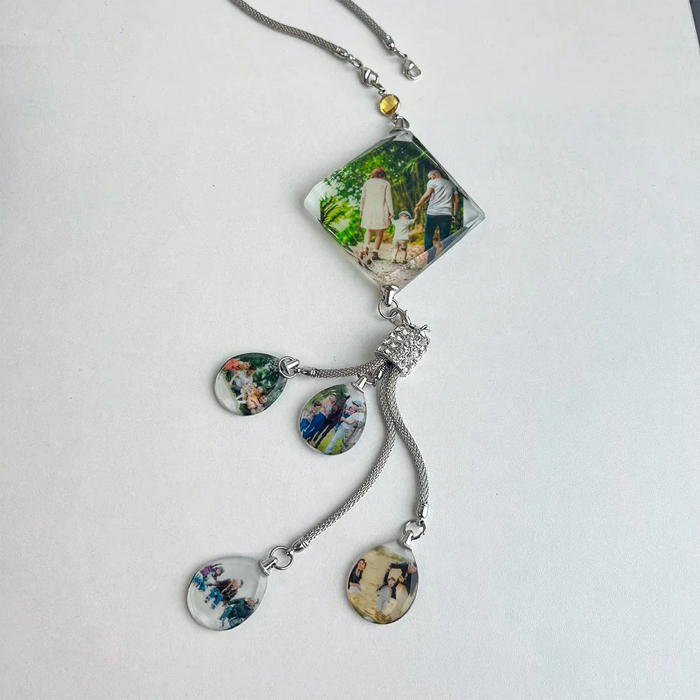 Personalized Photo Lucky Crystal Car Pendant🚗