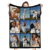 Family Travel Souvenir Photos Nine Grid Photos Customized Blankets