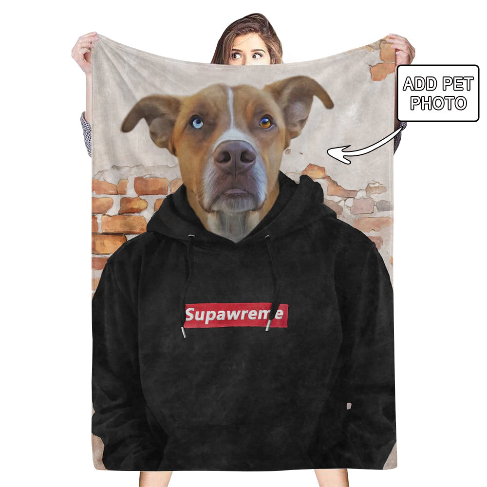 Custom Pet Photo Blankets Fleece The Hypebeast Blanket