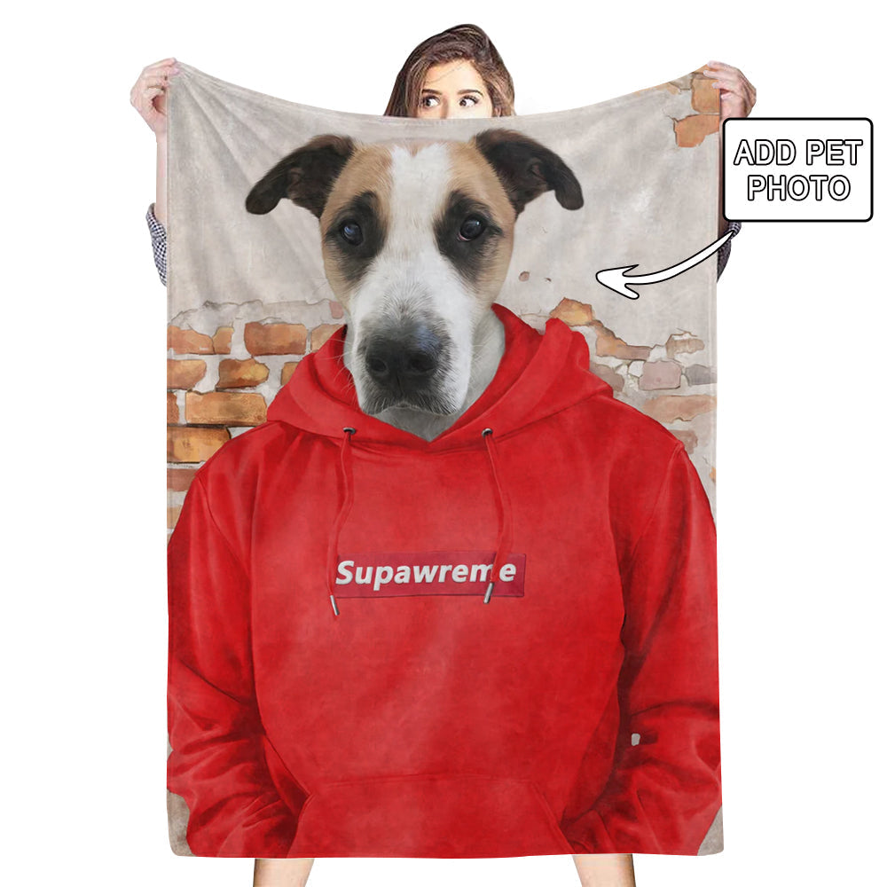 Custom Pet Photo Blankets Fleece The Hypebeast Blanket