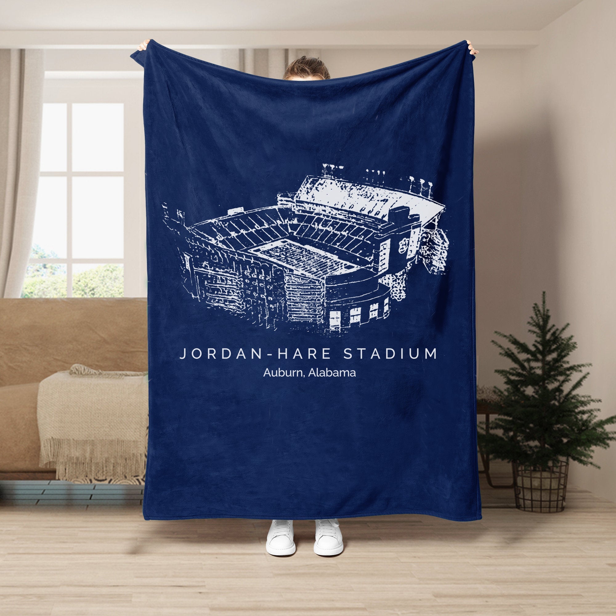 Jordan-Hare Stadium - Auburn Tigers football,College Football Blanket