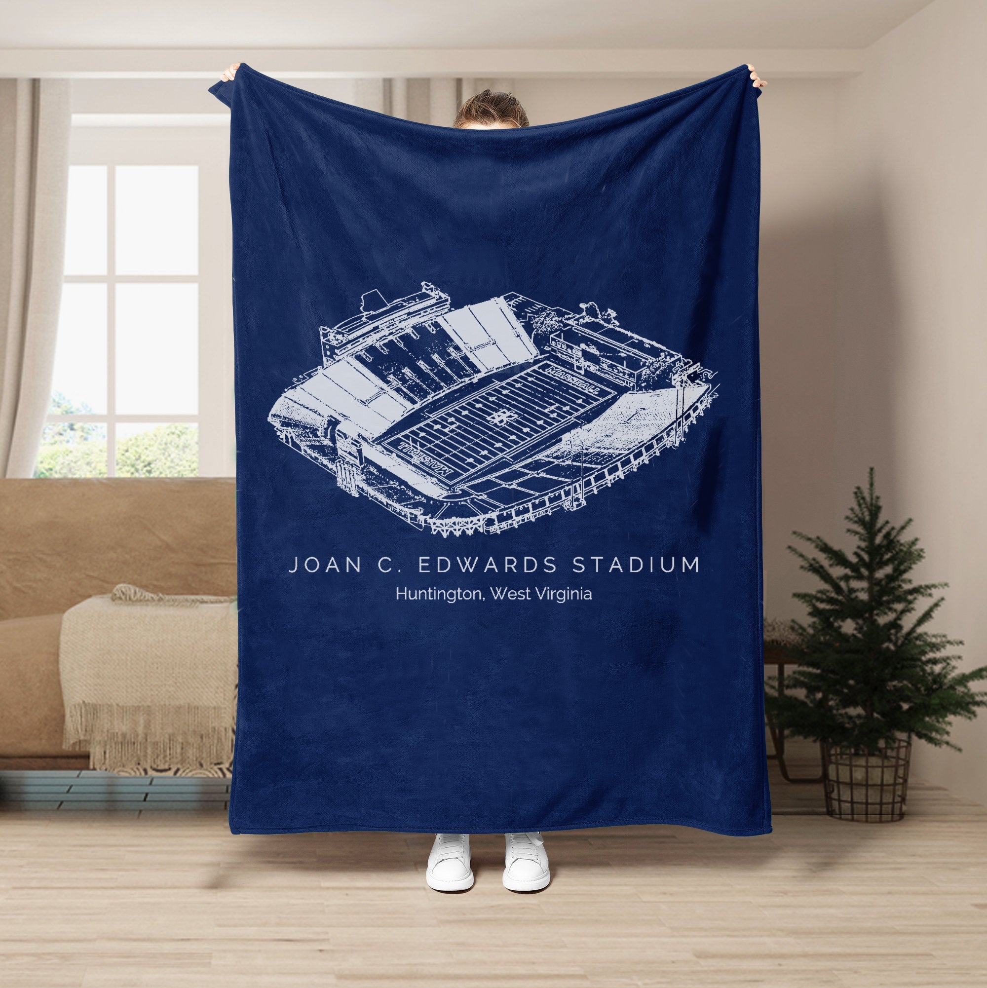 Joan C. Edwards Stadium - Marshall Thundering Herd football,College Football Blanket