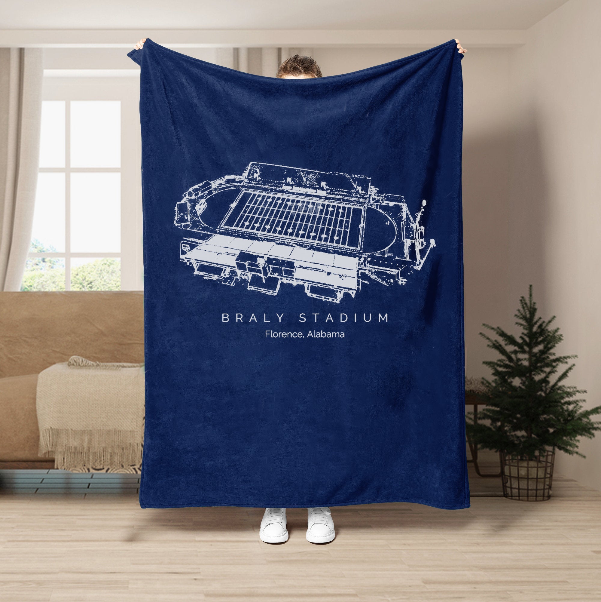 Braly Stadium - North Alabama Lions football,College Football Blanket