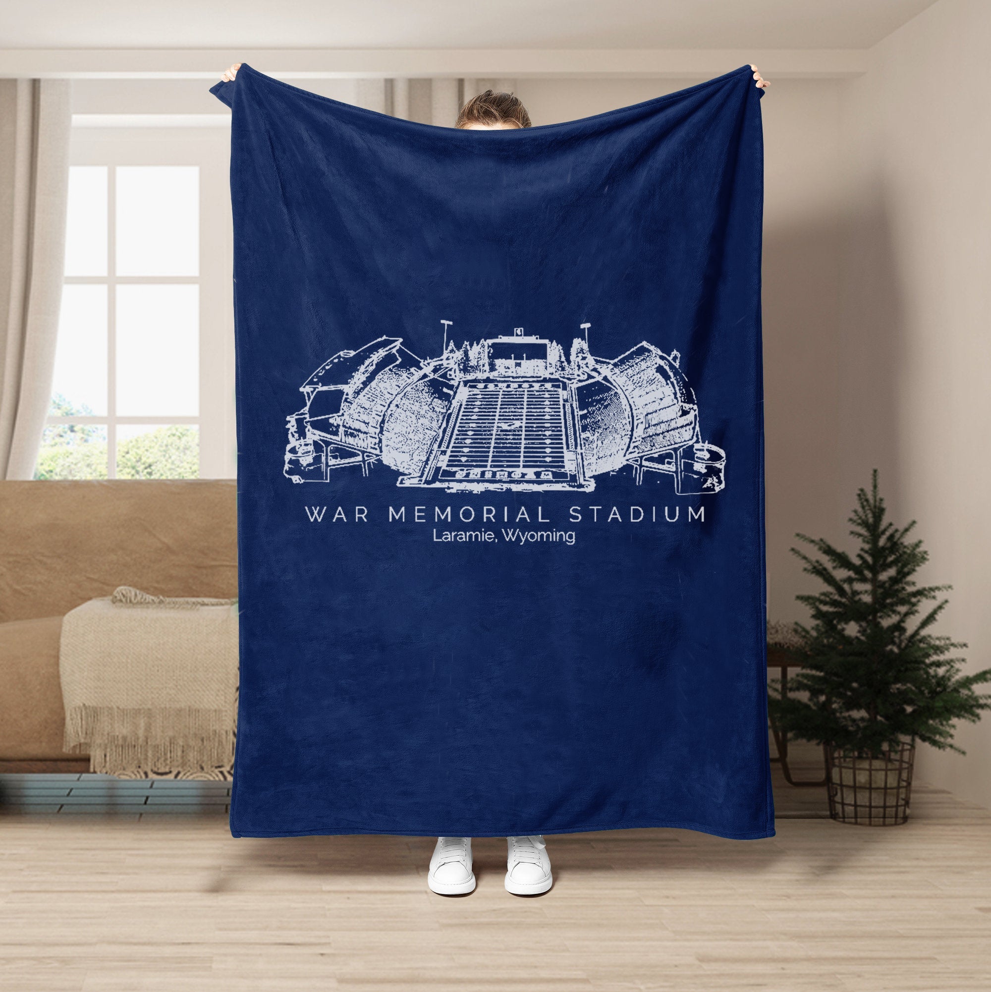 War Memorial Stadium - Wyoming Cowboys football,College Football Blanket