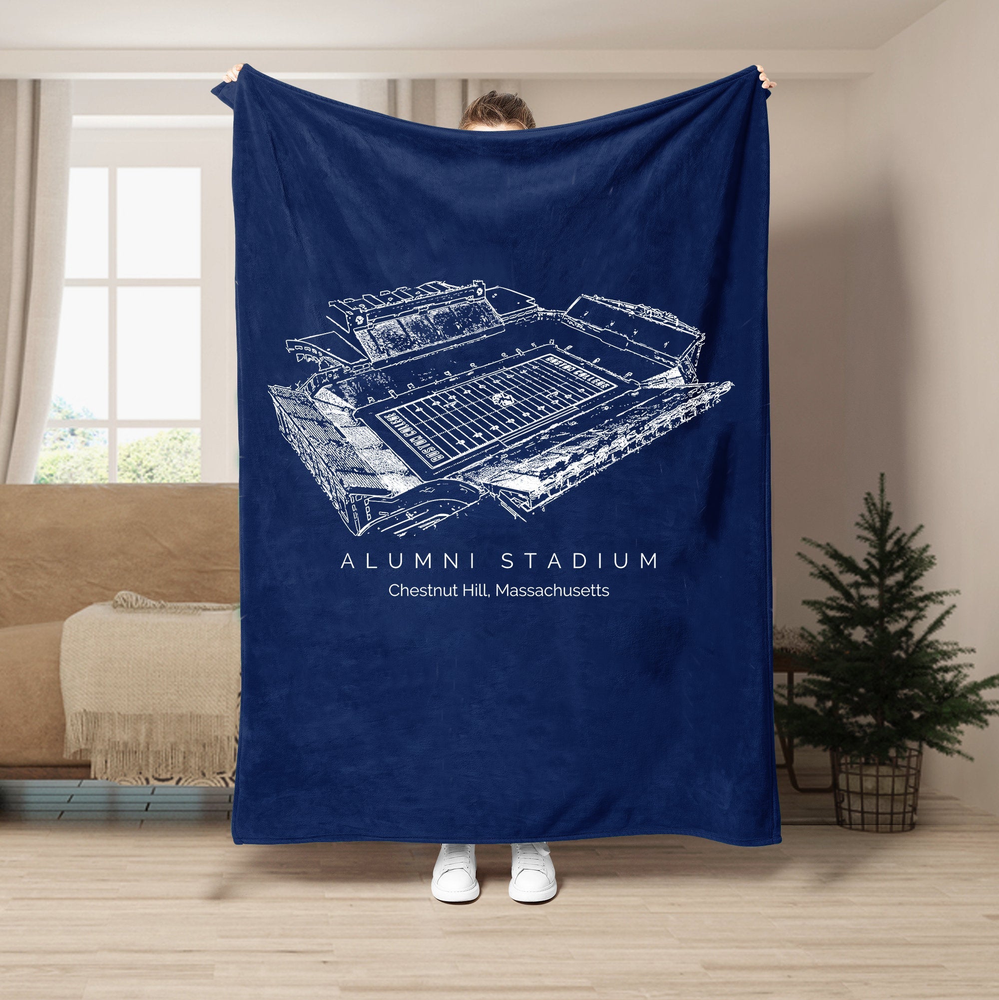 Alumni Stadium - Boston College Eagles football,College Football Blanket