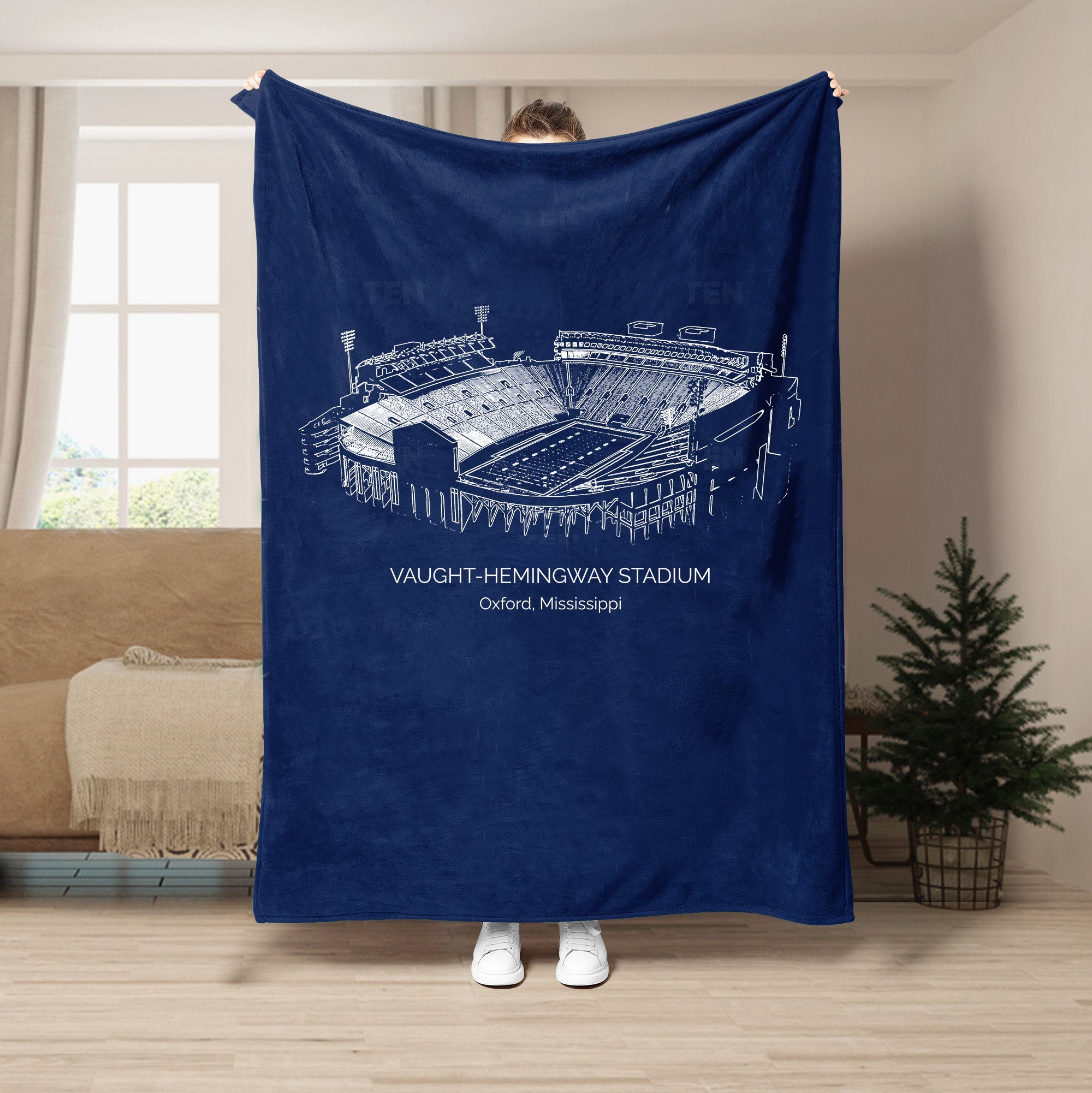 Vaught–Hemingway Stadium - Ole Miss Rebels football, College Football Blanket