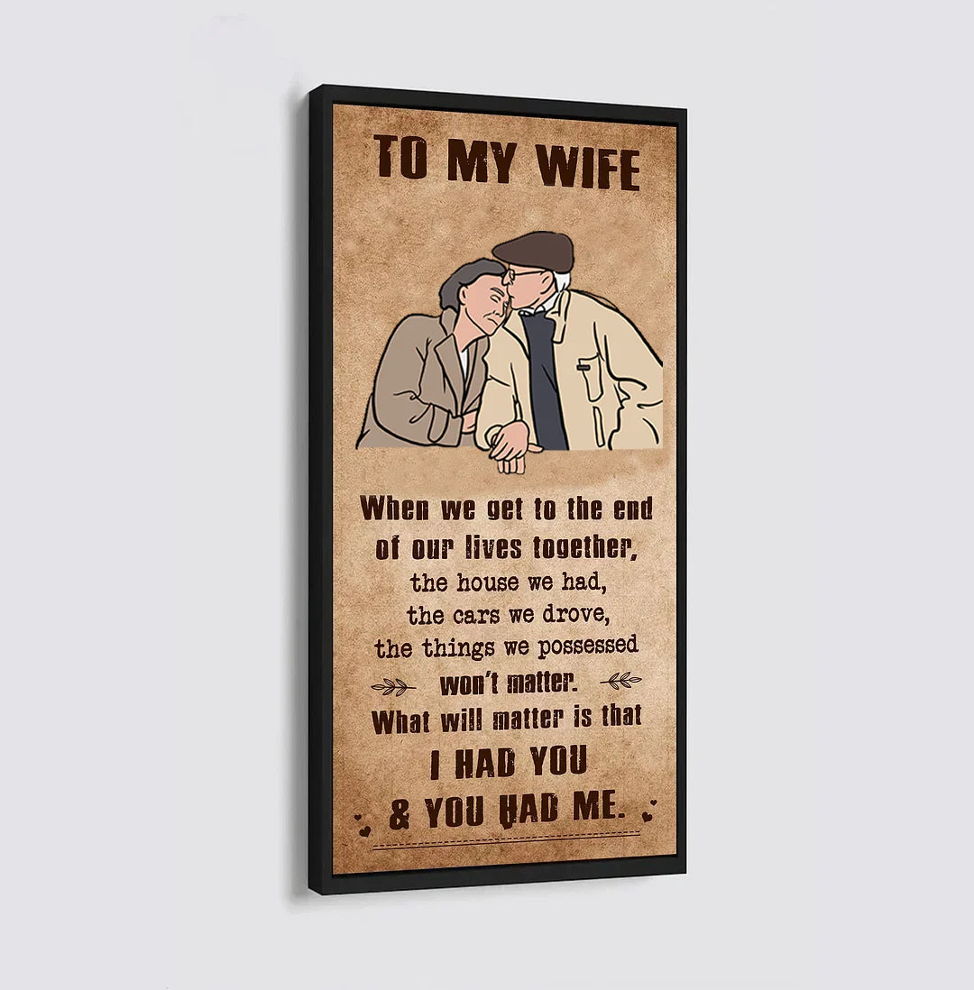 🎁TO MY WIFE-CANVAS POSTER🎁(Buy 2 Get Free Shipping)