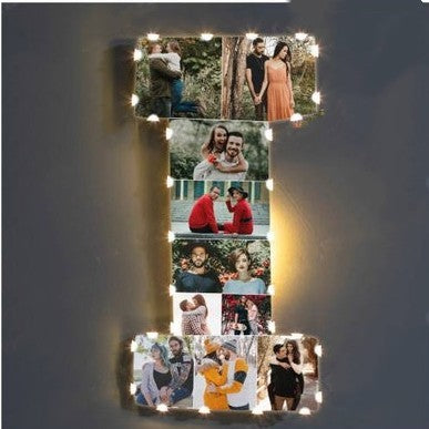 ✨Personalized Letter Photo Collage Lamp Letter  U