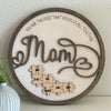 You Are The Piece That Holds Us Together Mom - Personalized Wooden Puzzle Sign