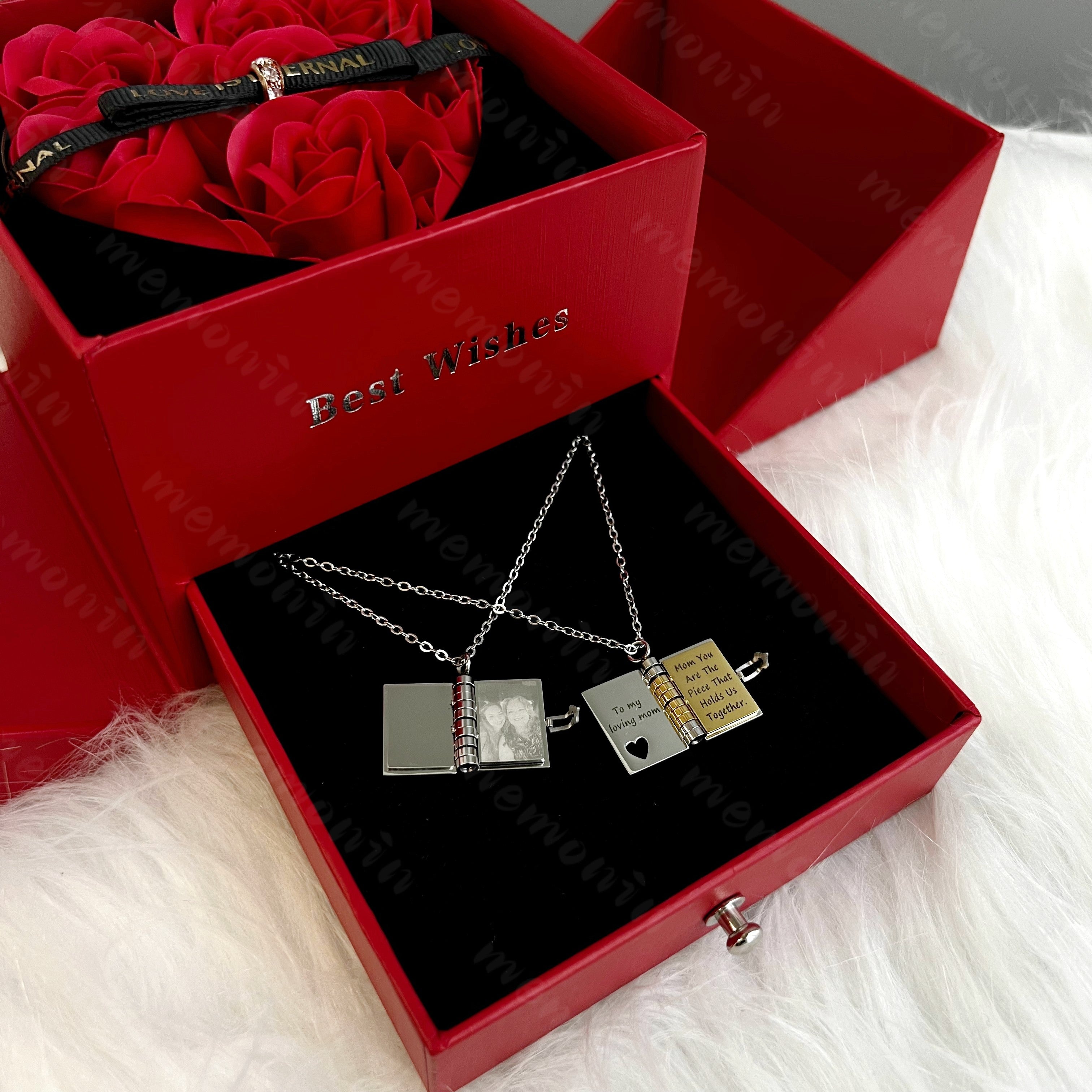 Book Necklace - Any Message Inside