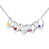 Heart of Love Birthstone Necklace for lover