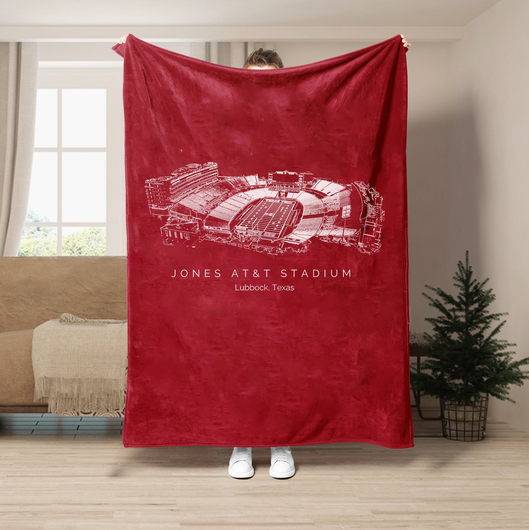 Jones AT&T Stadium - Texas Tech Red Raiders football,College Football Blanket