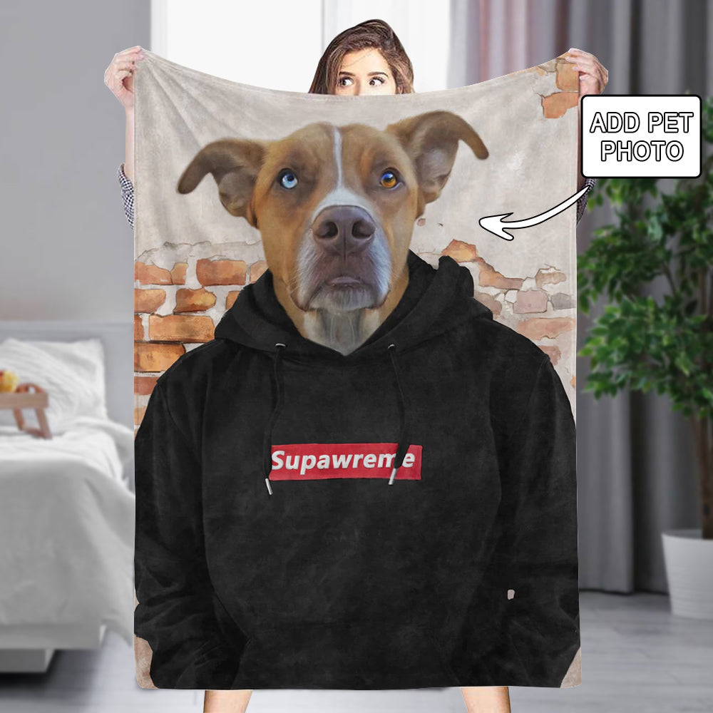 Custom Pet Photo Blankets Fleece The Hypebeast Blanket