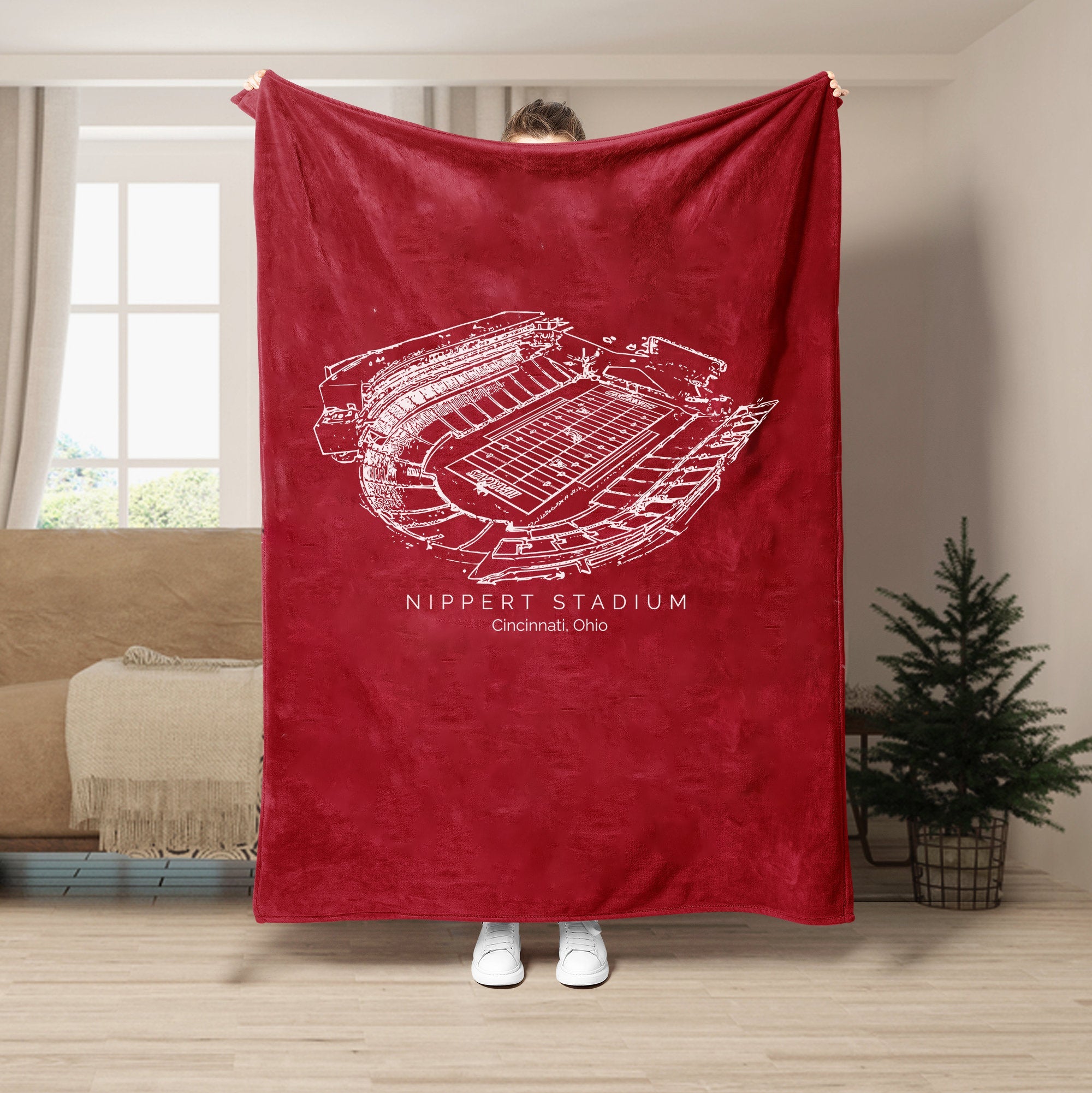 Nippert Stadium - Cincinnati Bearcats football, College Football Blanket