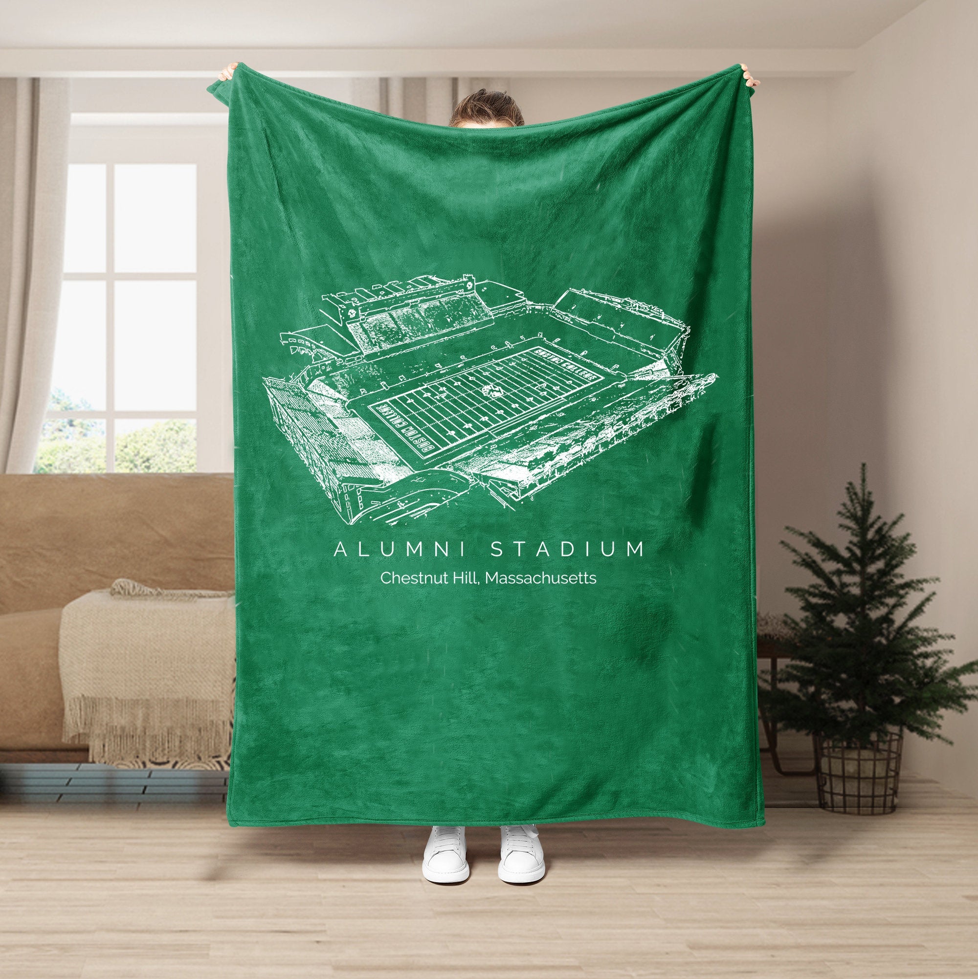 Alumni Stadium - Boston College Eagles football,College Football Blanket