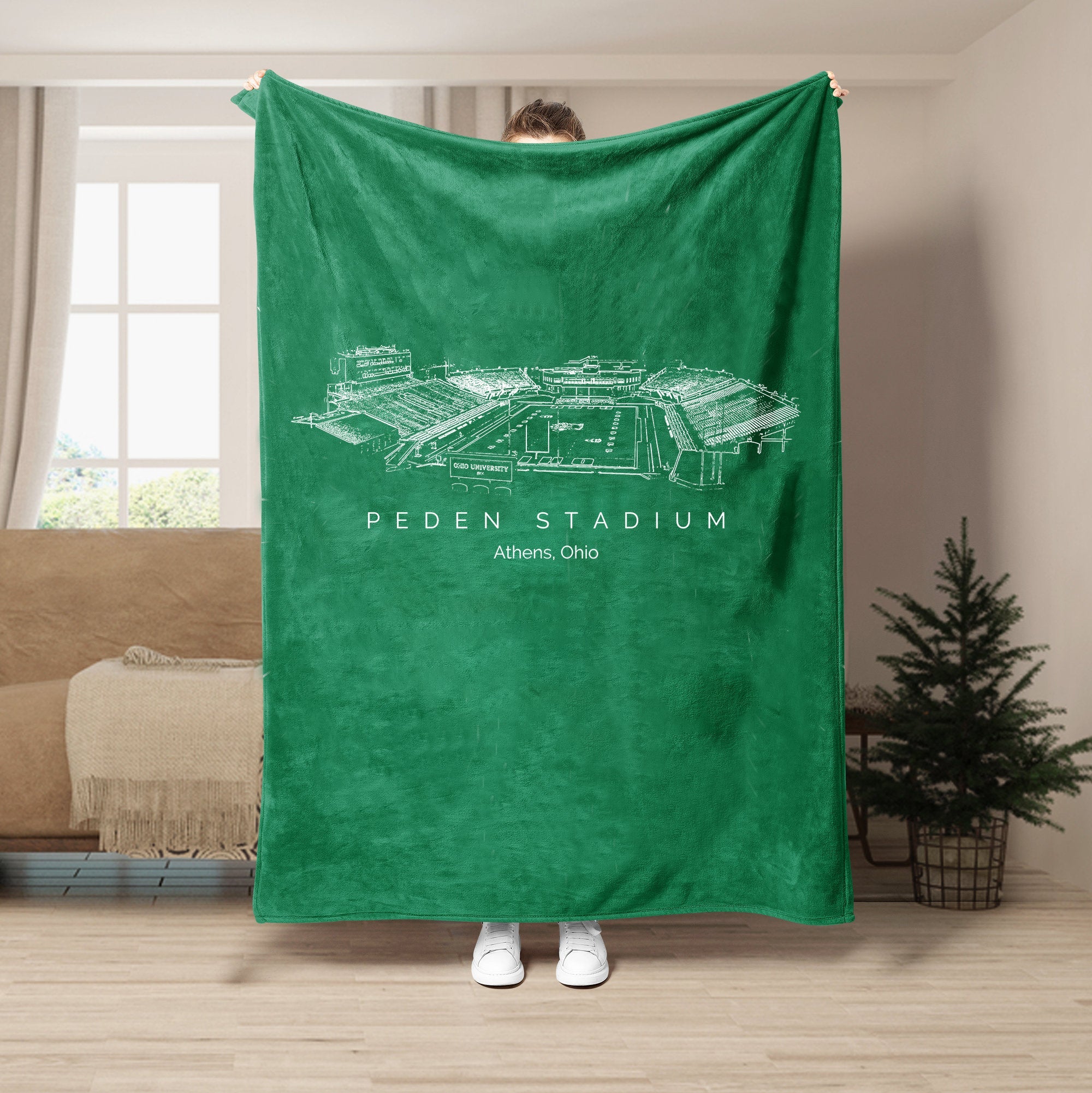 Peden Stadium - Ohio Bobcats football,College Football Blanket