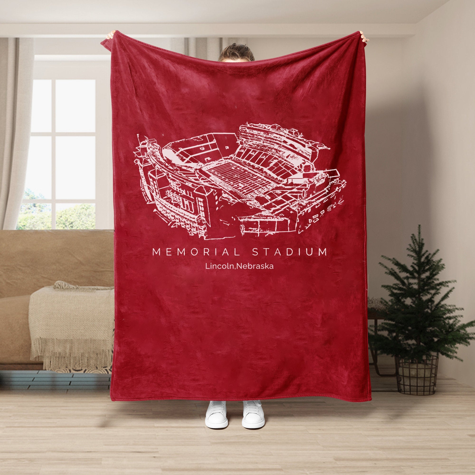 Memorial Stadium (Lincoln) - Nebraska Cornhuskers football,College Football Blanket