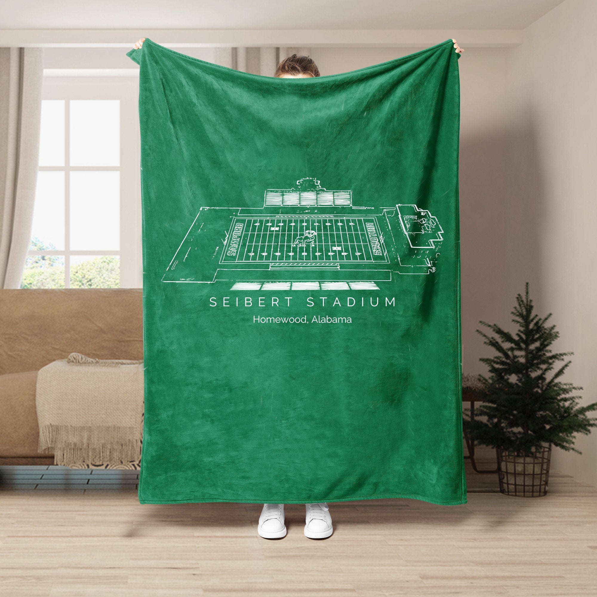 Seibert Stadium - Samford Bulldogs football,College Football Blanket