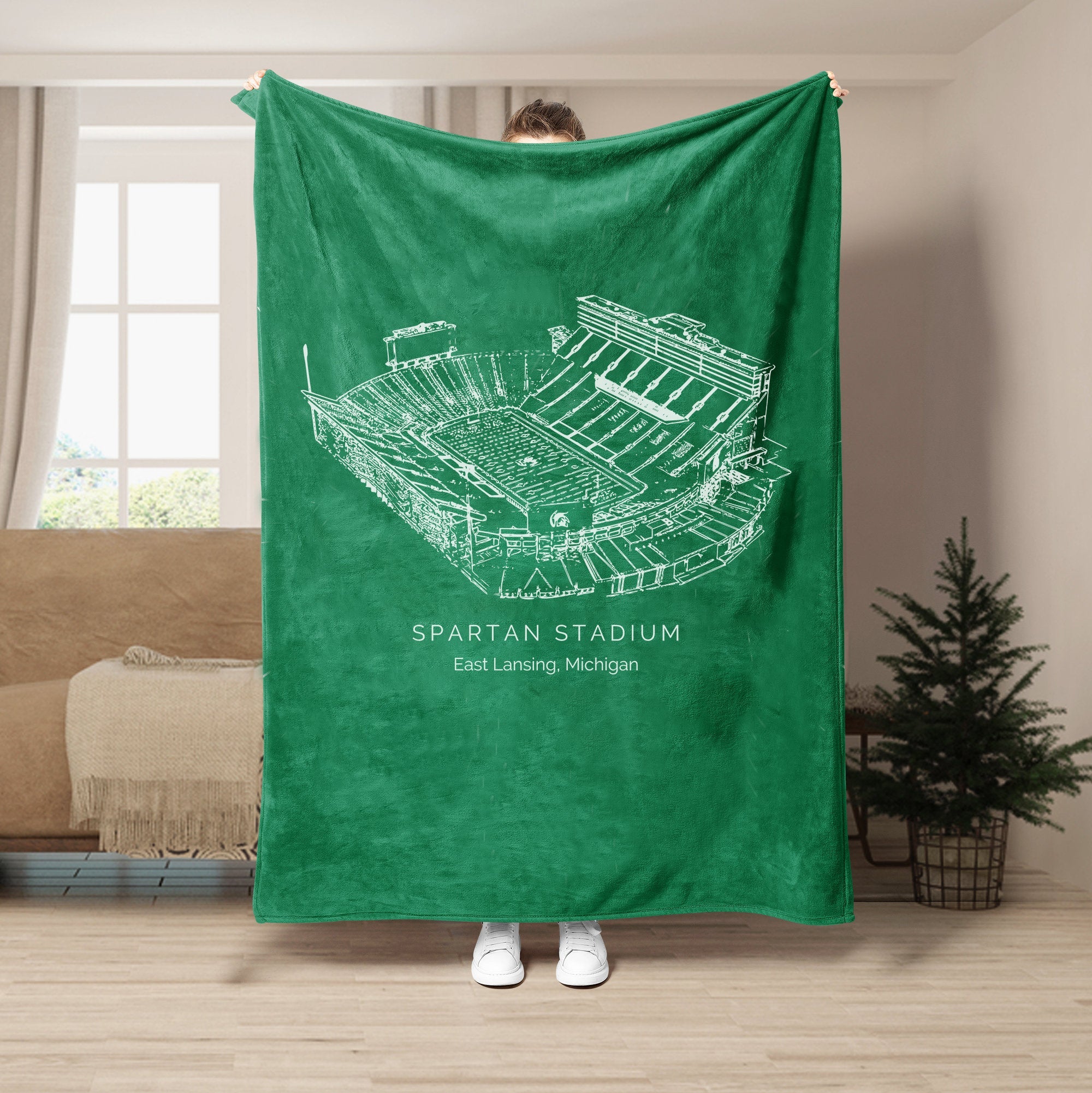 Spartan Stadium - Michigan State Spartans football,College Football Blanket