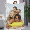 Custom 1 Photo Fleece Blankets for Couple Newlyweds