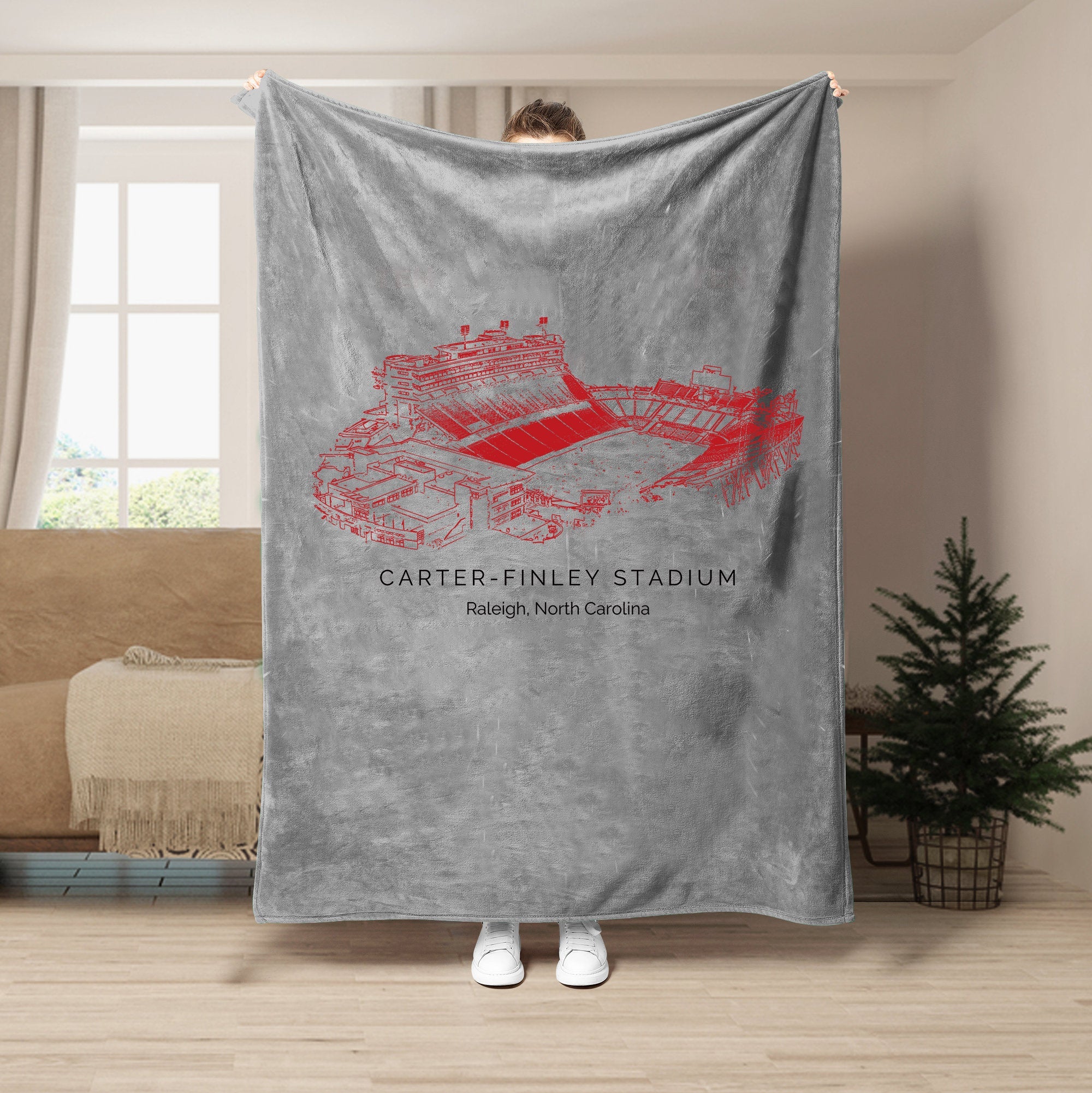 Carter–Finley Stadium - NC State Wolfpack football,College Football Blanket