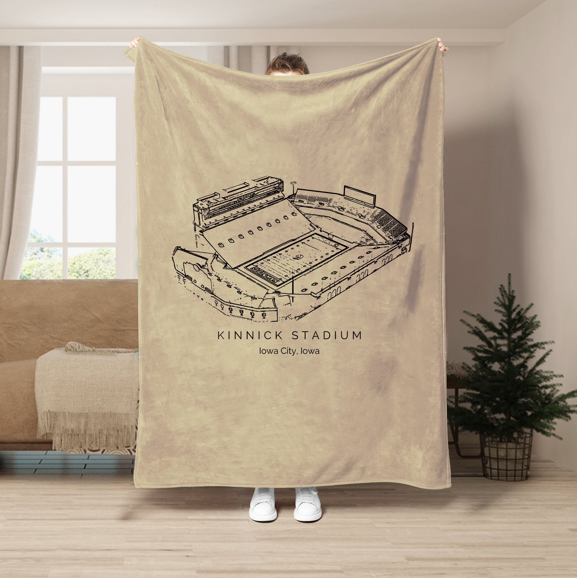 Kinnick Stadium - Iowa Hawkeyes football,College Football Blanket